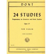 Dont 24 Studies Opus 37 Preparatory To Kreutze Didáctica
