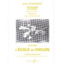 Schradieck 25 Etudes Opus 1 Volumen 1 Didáctica