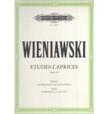 Wieniawski Etudes Caprices Opus 18 Didáctica Peters Edition
