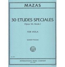 Mazas 30 Etudes Speciales Opus 36 Book I Didáctica