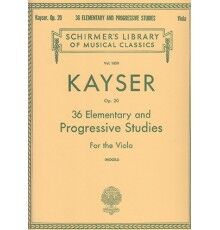 Kayser 36 Elementary And Progressive Studies Op Didáctica