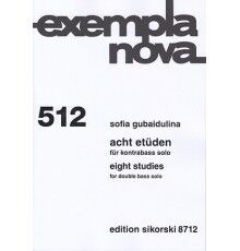 8 Etüden für Kontrabass Solo