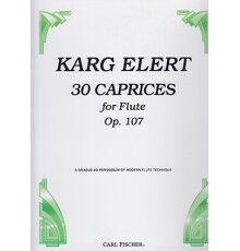 Karg Elert 30 Caprices For Flute Opus 107 Didáctica