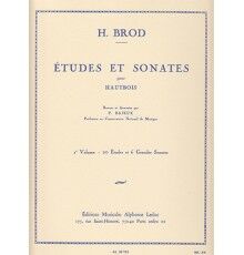 Brod Etudes Et Sonates Pour Hautbois Volumen 2 Didáctica