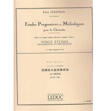Jeanjean Vingt Etudes Progressives Volumen 2 Didáctica
