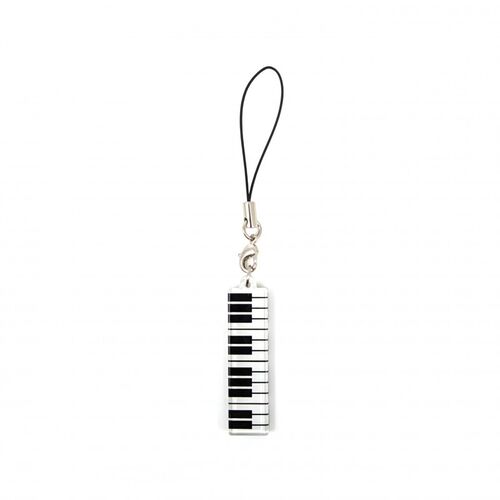 Colgante teclado de piano negro metacrilato para el mvil