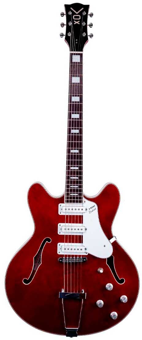 Vox Guitarra de Cuerpo Semi-Hueco Bobcat S66 Red