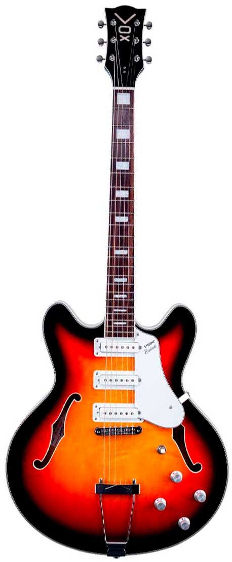 Vox Guitarra de Cuerpo Semi-Hueco Bobcat S66 Sunburst