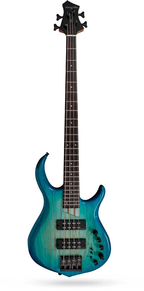 Marcus Miller Bajo de 4 Cuerdas M5 Swamp Ash-4 Tbl Trans Blue