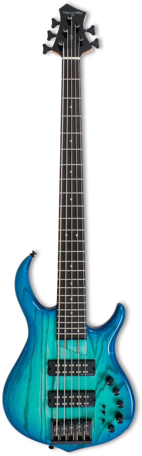 Marcus Miller Bajo de 5 Cuerdas M5 Swamp Ash-5 Tbl Trans Blue