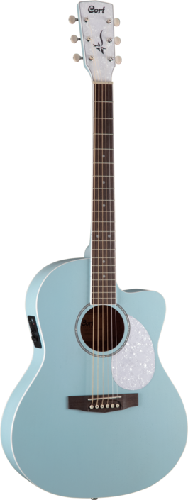 Cort Guitarra Electroacustica de 6 Cuerdas jade Classic Sky Blue Op