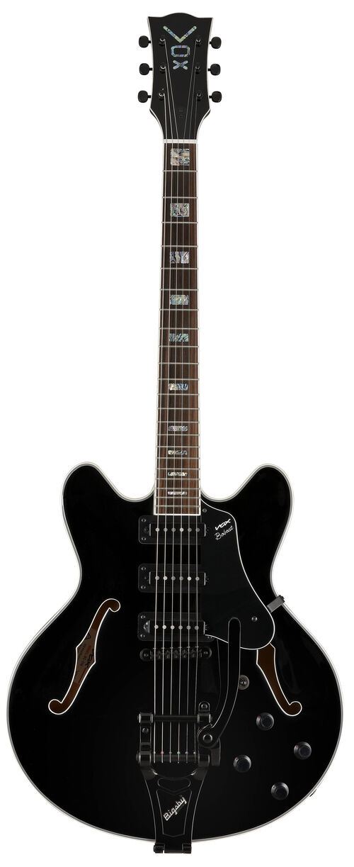 Vox Guitarra de Cuerpo Semi-Hueco Bobcat S66 Bigsby Black