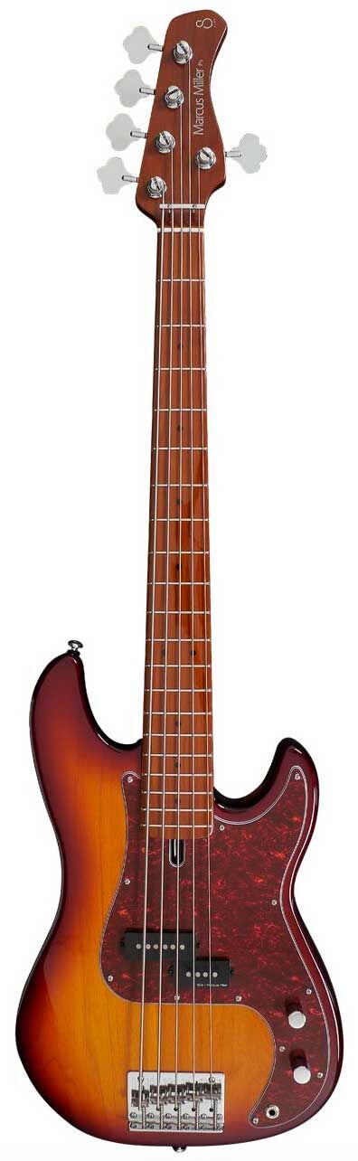 Marcus Miller Bajo de 5 Cuerdas P5 Alder-5 (2nd Gen) Ts Tobacco Sunburst