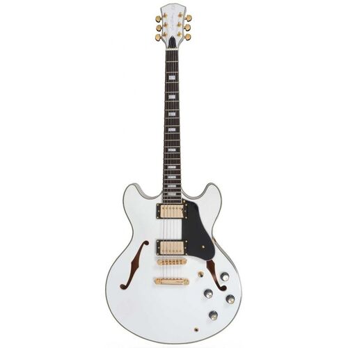 Sire Guitars Guitarra de Cuerpo Semi-Hueco H7 Wh White