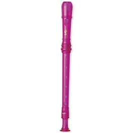 Flauta Dulce Soprano Digitación Barroca Angel ASRB-251PR Plástico Púrpura