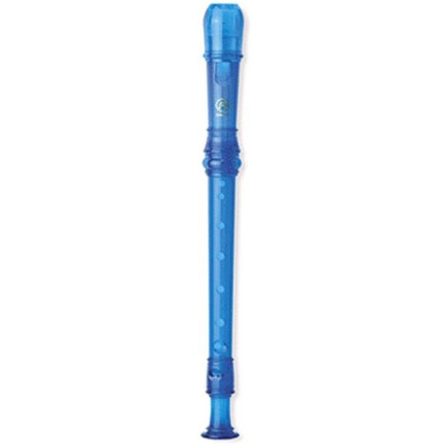 Flauta Dulce Soprano Digitación Barroca Angel ASRB-251BL Plástico Azul