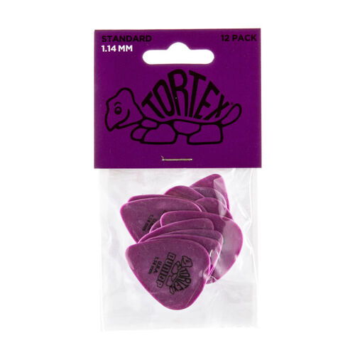 Bolsa 12 Púas Dunlop 418P-114 Tortex Standard 1,14mm