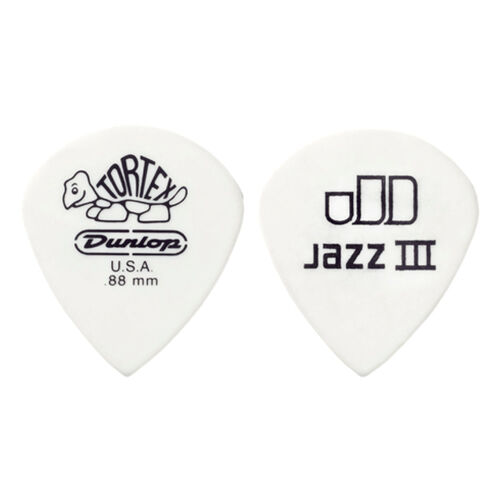 Bolsa 12 Púas Dunlop 478P-135 Tortex White Jazz III 1,35mm