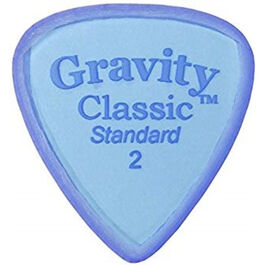 Púa Gravity Classic Standard 2,0mm Polished Azul GCLS2P