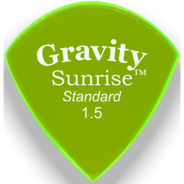 Púa Gravity Sunrise Standard 1,5mm Master Finish Verde GSUS15M