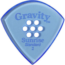 Púa Gravity Sunrise Standard 2,0mm Polished Multi-Hole Azul GSUS2PM
