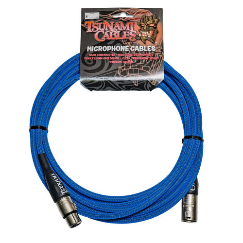 Tsunami Cable M15-XSTB Micrfono 4,5m TC Blue