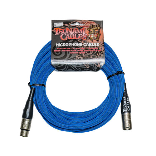 Tsunami Cable M20-XSTB Micrófono 6m TC Blue