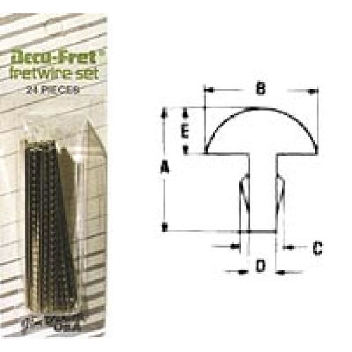 Caja 24 Trastes Dunlop 6110 Tipo Bajo