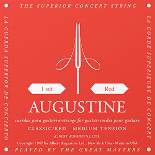 Juego Cuerda Augustine Roja Clásica