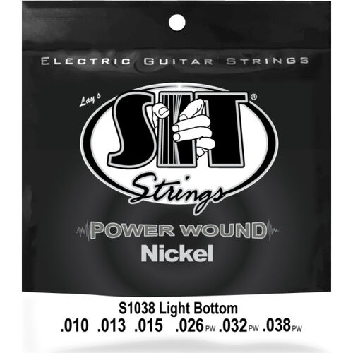 Juego Cuerdas Guitarra Elctrica SIT Powerwound S1038 010-038