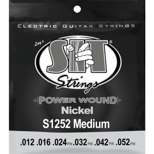 Juego Cuerdas Guitarra Elctrica SIT Powerwound S1252 012-052
