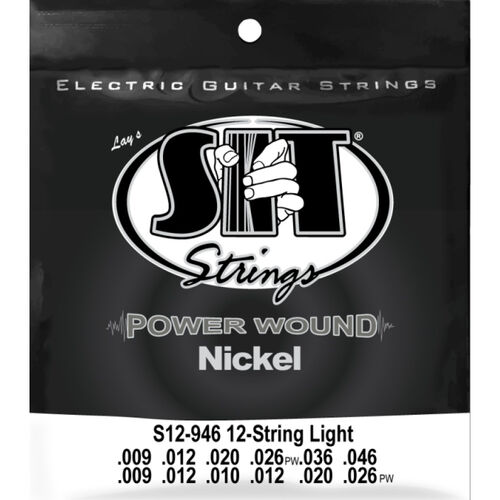 Juego 12 Cuerdas Guitarra Eléctrica SIT Powerwound S12946 009-046