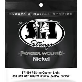 Juego 7 Cuerdas Guitarra Elctrica SIT Powerwound S71060 010-060