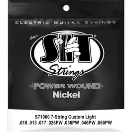 Juego 7 Cuerdas Guitarra Eléctrica SIT Powerwound S71060 010-060
