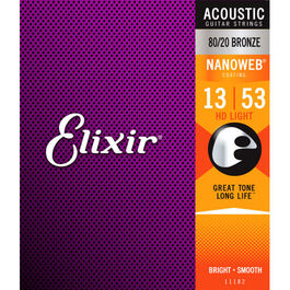 Juego Elixir Acstica Nanoweb HD 11182 (13-53)