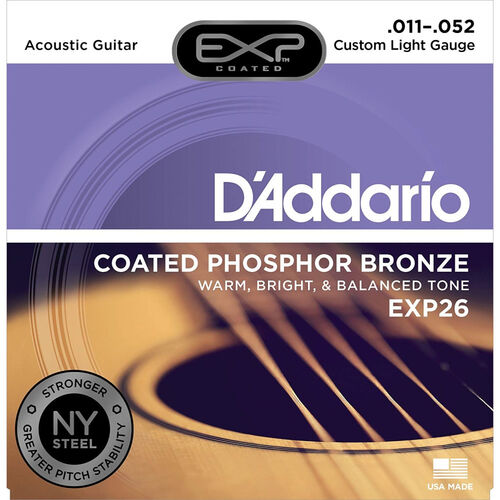 Juego Cuerdas Guitarra Acústica D'Addario EXP-26 (011-052)