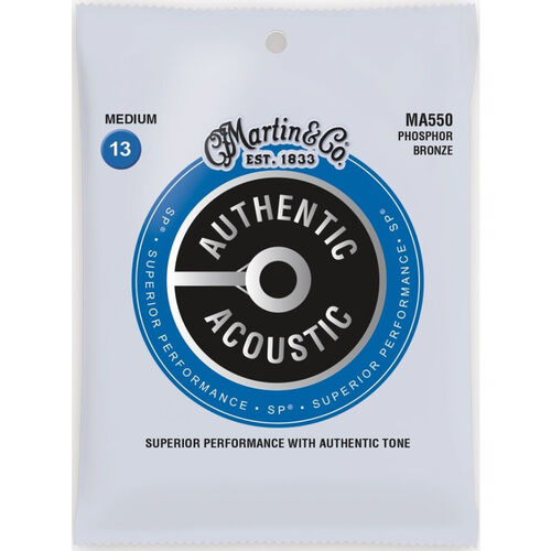 Juego Cuerdas Martin Acústica Phosphor Bronce 92/8 MA-550 (013-056)