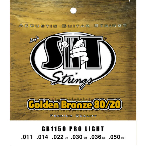 Juego Cuerdas Guitarra Acstica SIT Golden Bronze GB1150 011-050