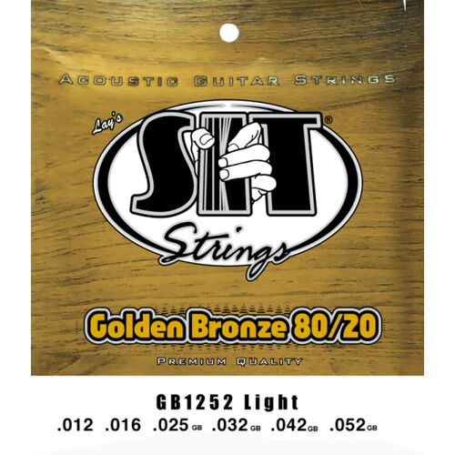 Juego Cuerdas Guitarra Acstica SIT Golden Bronze GB1252 012-052
