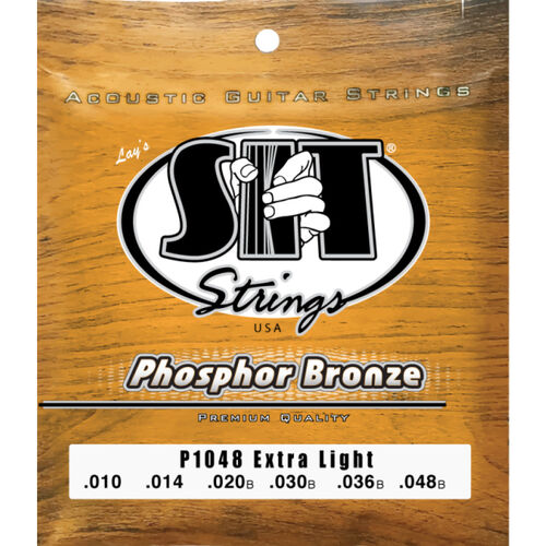 Juego Cuerdas Guitarra Acstica SIT Phosphor Bronze P1048 010-048