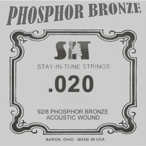 Cuerda Guitarra Acstica SIT Phosphor Bronze ,020B