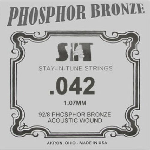 Cuerda Guitarra Acstica Phosphor Bronze SIT ,042B