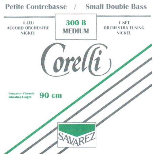Juego Contrabajo Corelli 1/4 níquel Orchestra 300B