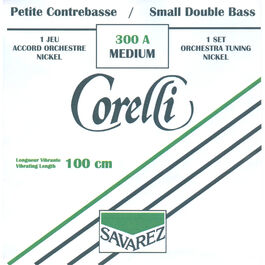 Juego Contrabajo Corelli 1/2 níquel Orchestra 300A