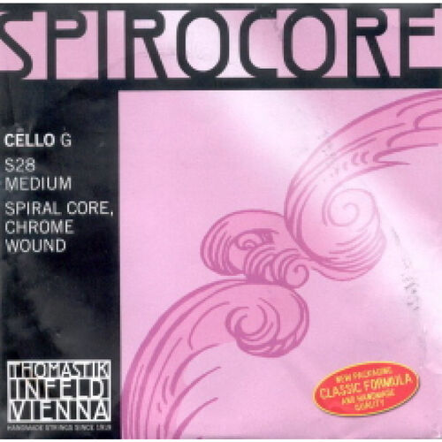 Cuerda 3 Cello Thomastik Spirocore S-28ST Fuerte