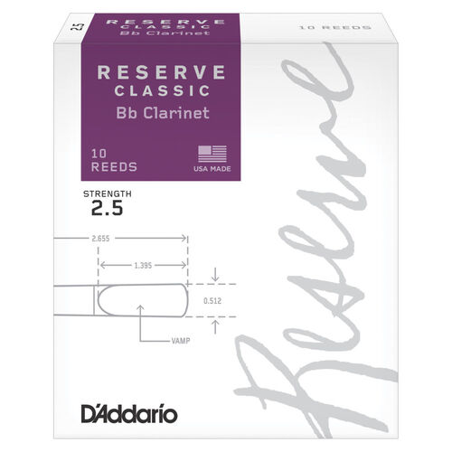 Caja 10 Caas Clarinete Classic Rico Reserve 2