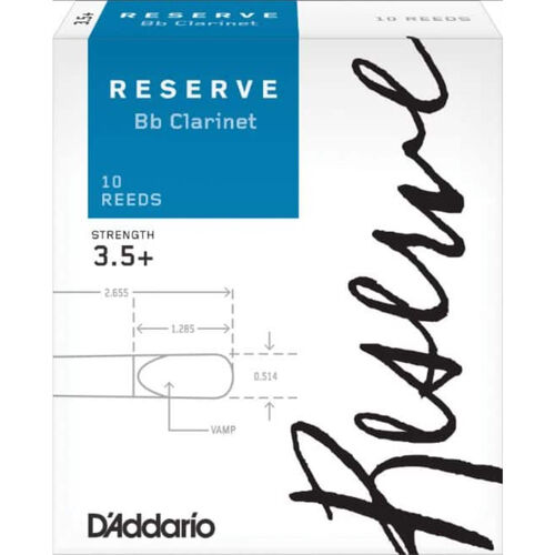 Caja 10 Caas Clarinete Rico Reserve 3 Plus