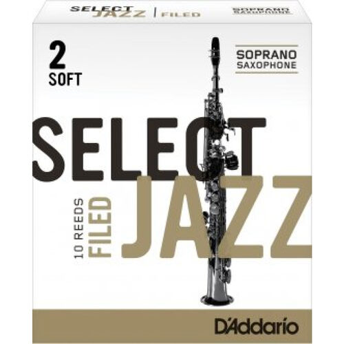 Caja 10 Cañas Saxo Soprano Select Jazz Rico Select 3 Media Filed