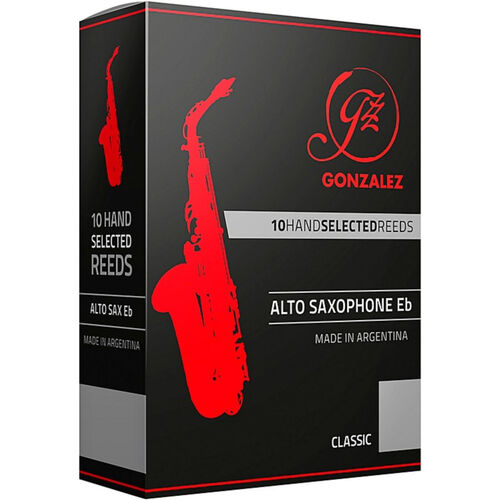 Caja 10 Cañas Saxo Alto Gonzalez Classic 1½