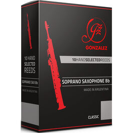 Caja 10 Cañas Saxo Soprano Gonzalez Classic 1½